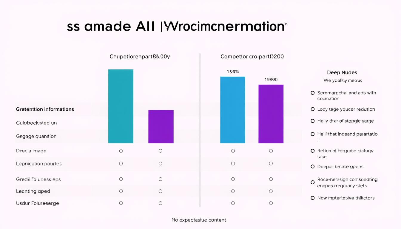 Comparison of Deep Nudes AI with competitor platforms showing quality differences